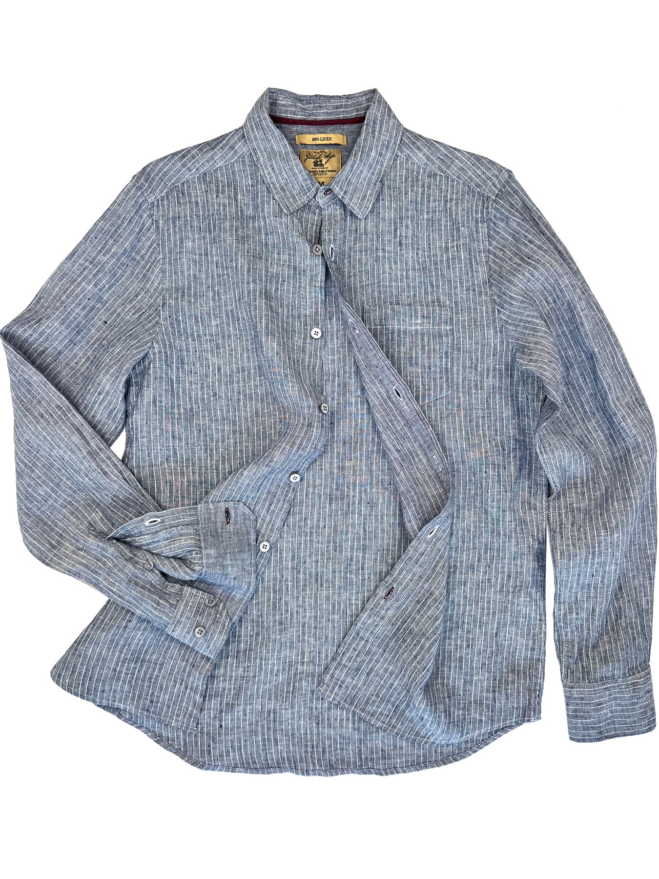 Madison Shirt 3001B XXL / BLUE White STRIPE / 100% LINEN SOFT FINE CHAMBRAY Madison Shirt 3001B XXL / BLUE White STRIPE / 100% LINEN SOFT FINE CHAMBRAY
