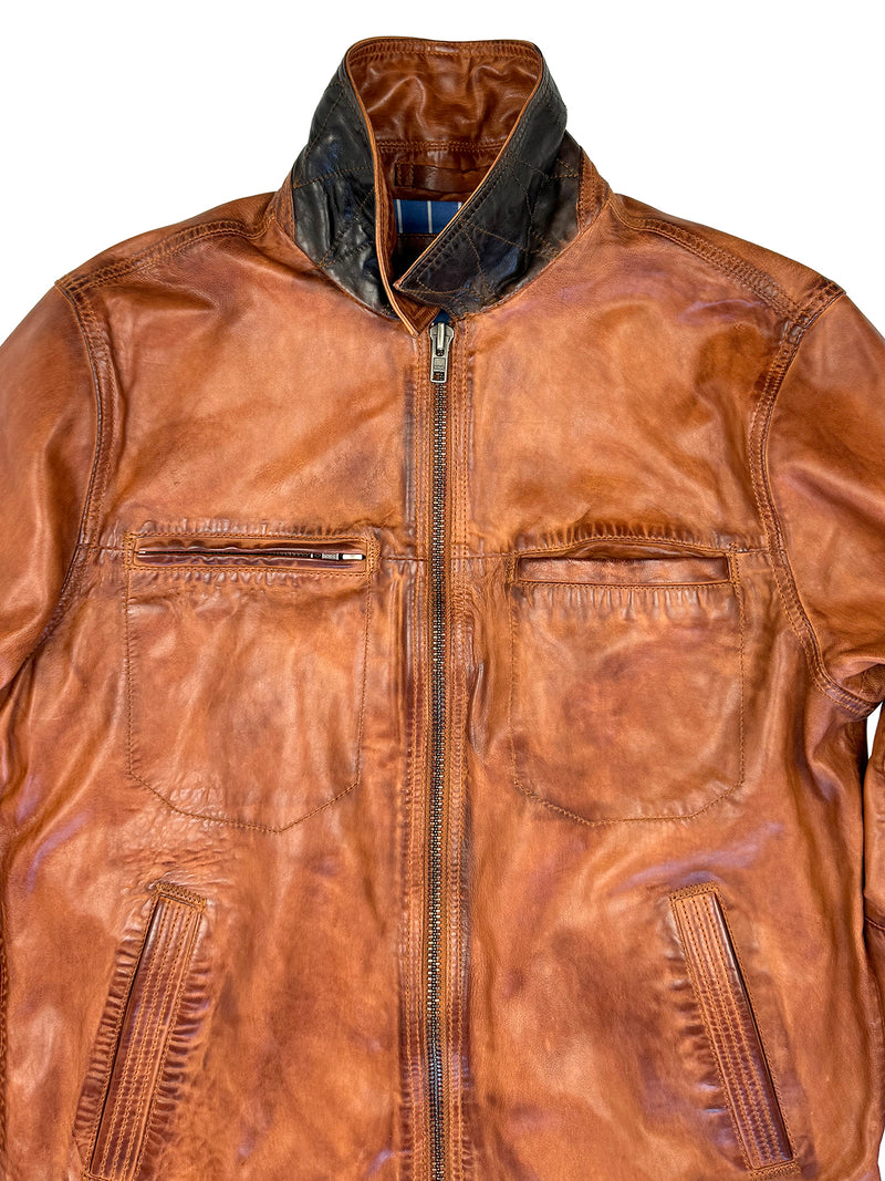 Wind Buffer Leather Jacket 4014
