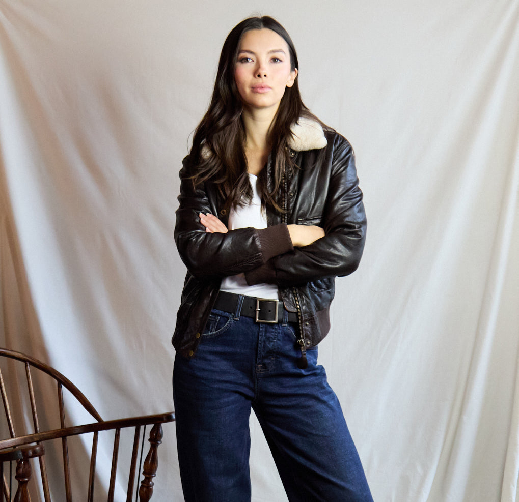 Phoebe Removable Collar Bomber Jacket 403