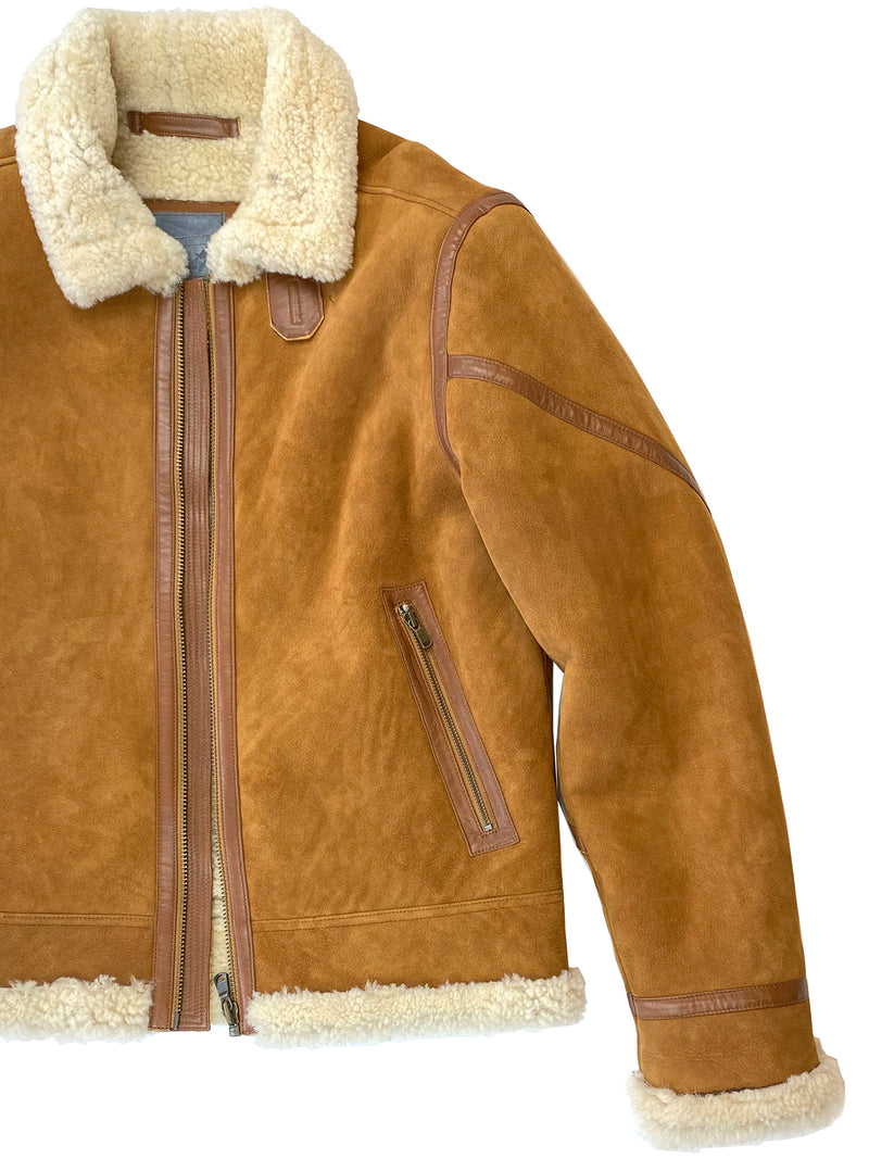 B3 Washed Suede Shearling Jacket 4171
