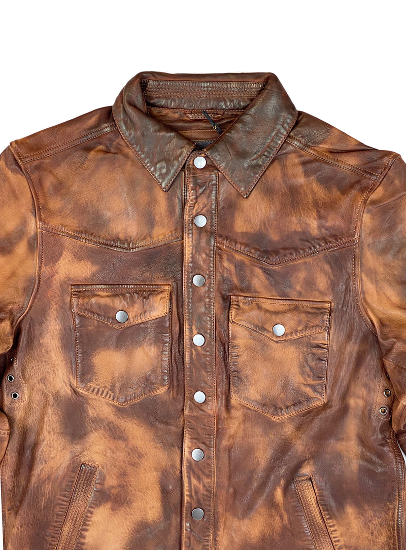 Marlboro Painted Leather Jacket 4205