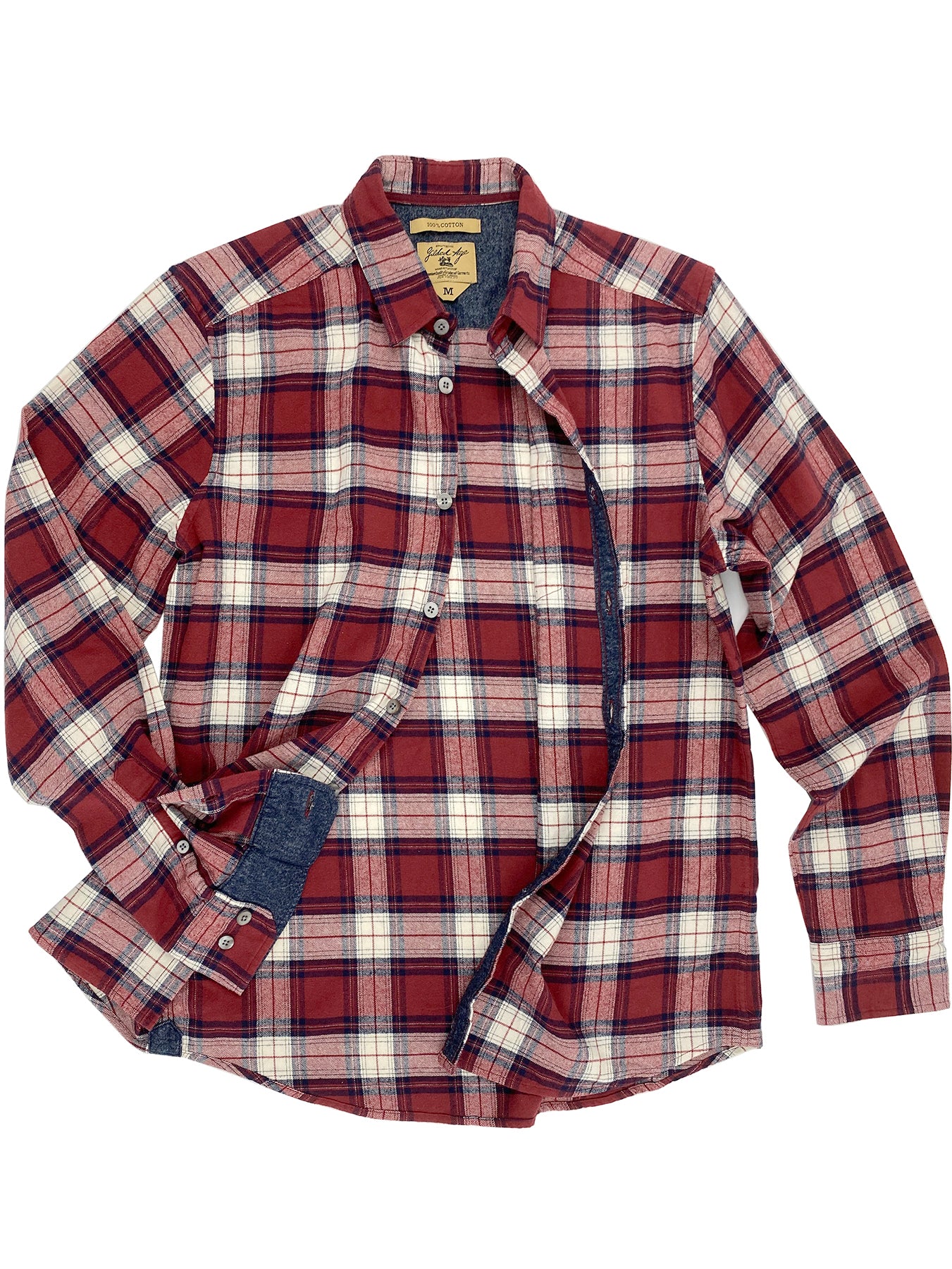 Madison Shirt 3001B M / RED PLAID / 100% COTTON SOFT BRUSHED FLANNEL Madison Shirt 3001B M / RED PLAID / 100% COTTON SOFT BRUSHED FLANNEL