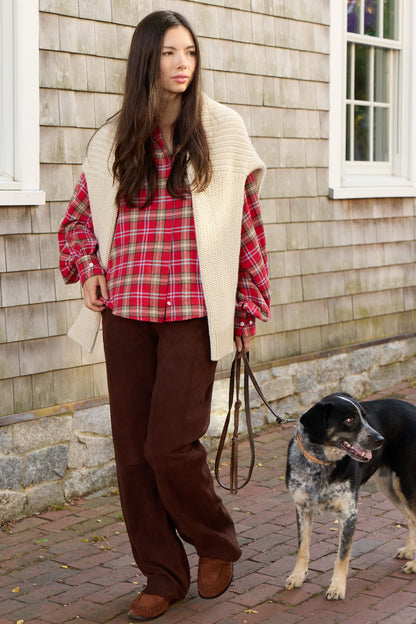 Diana Low Rise Suede Pant 118