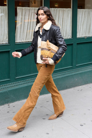 Phoebe Removable Collar Bomber Jacket 403