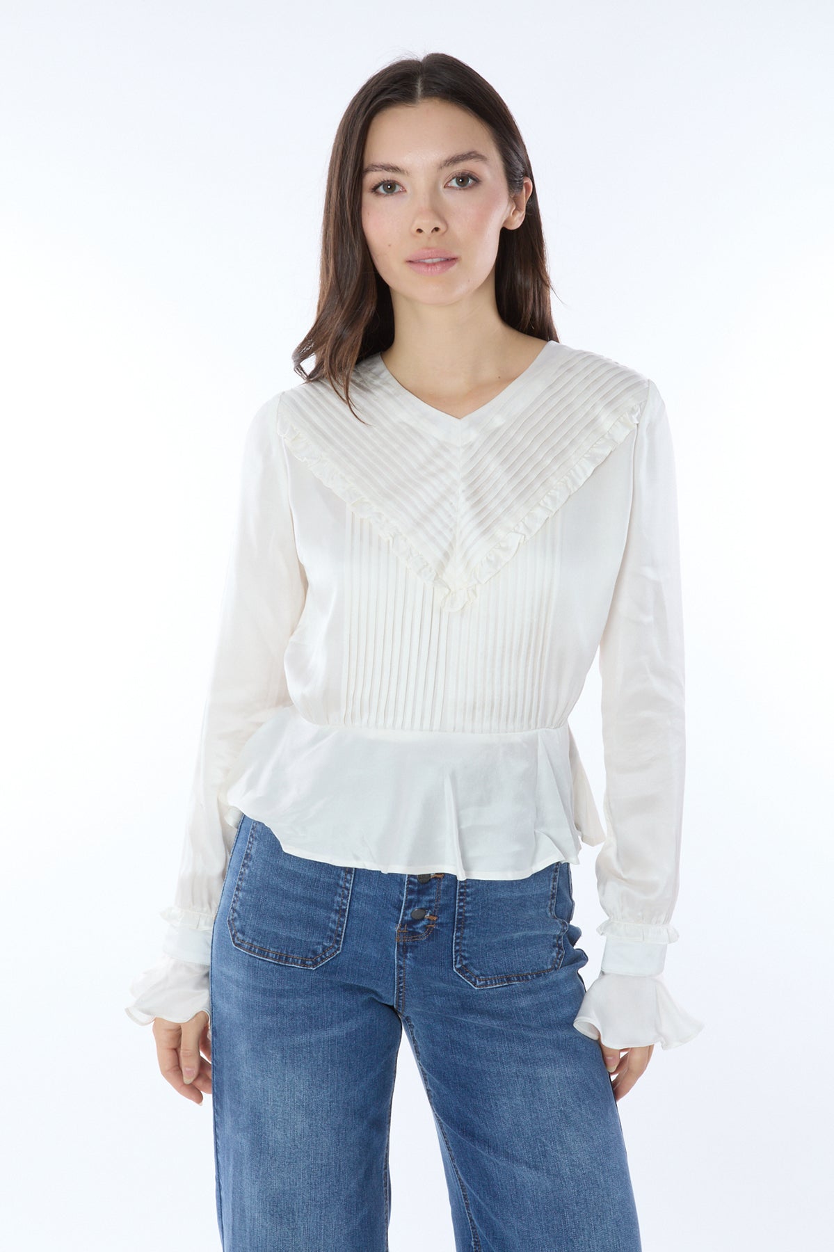 Demeter Pleated Silk Blouse 301