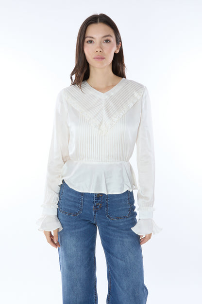 Demeter Pleated Silk Blouse 301