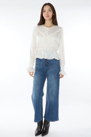 Demeter Pleated Silk Blouse 301