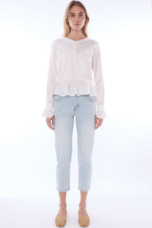Demeter Pleated Silk Blouse 301