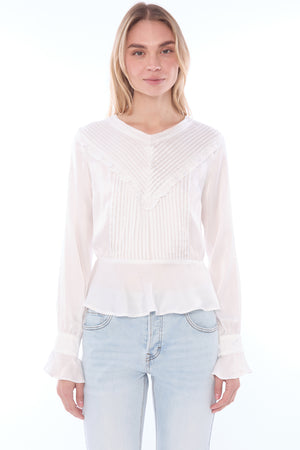 Demeter Pleated Silk Blouse 301