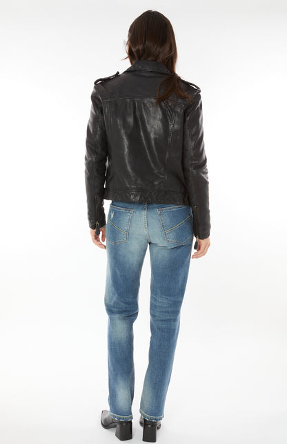 401 Nyx Motto Leather Jacket