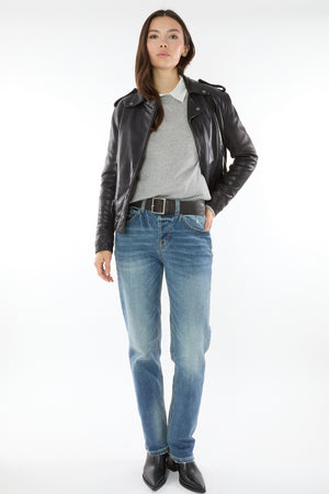 401 Nyx Motto Leather Jacket