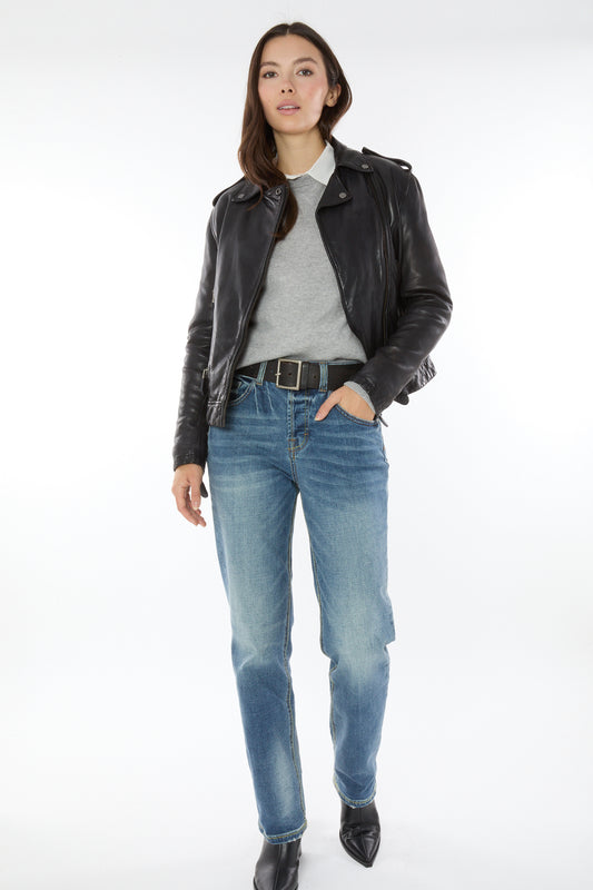 401 Nyx Motto Leather Jacket