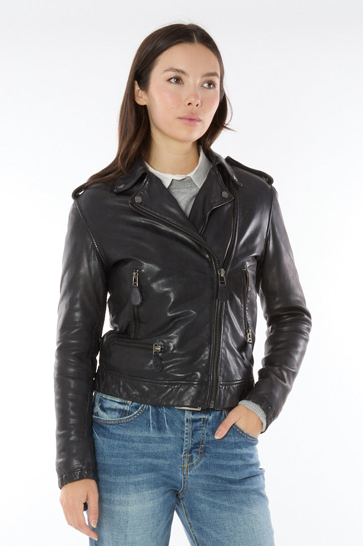 401 Nyx Motto Leather Jacket