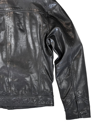 Wind Buffer Leather Jacket 4014