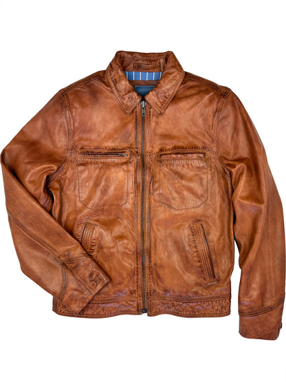 Wind Buffer Leather Jacket 4014