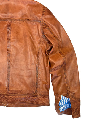 Wind Buffer Leather Jacket 4014