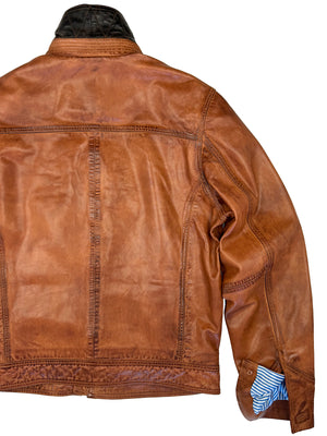 Wind Buffer Leather Jacket 4014