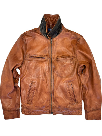 Wind Buffer Leather Jacket 4014