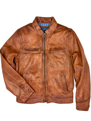 Wind Buffer Leather Jacket 4014