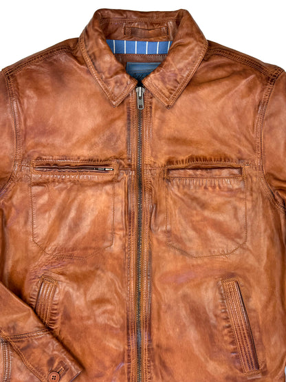 Wind Buffer Leather Jacket 4014