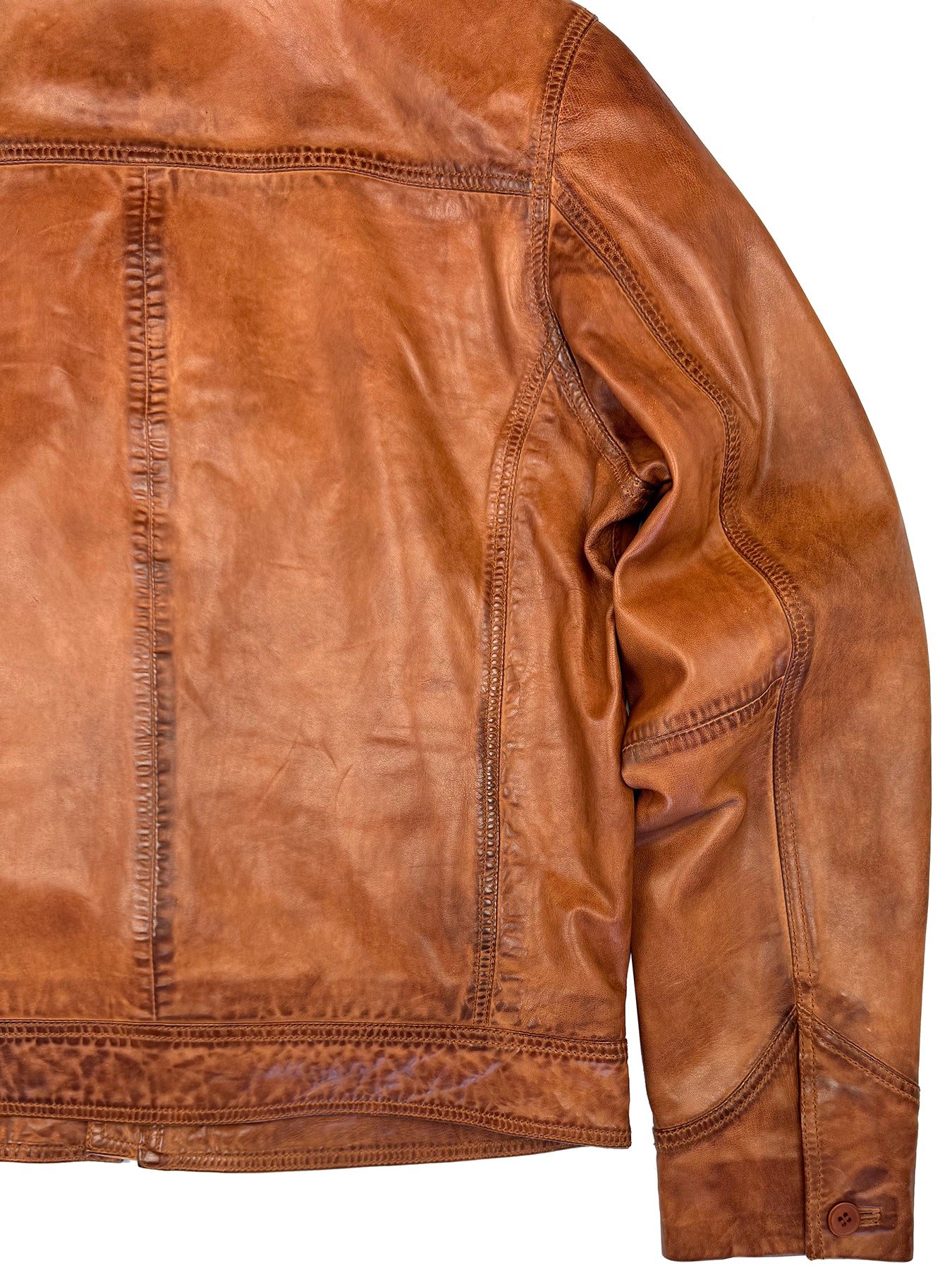 Wind Buffer Leather Jacket 4014