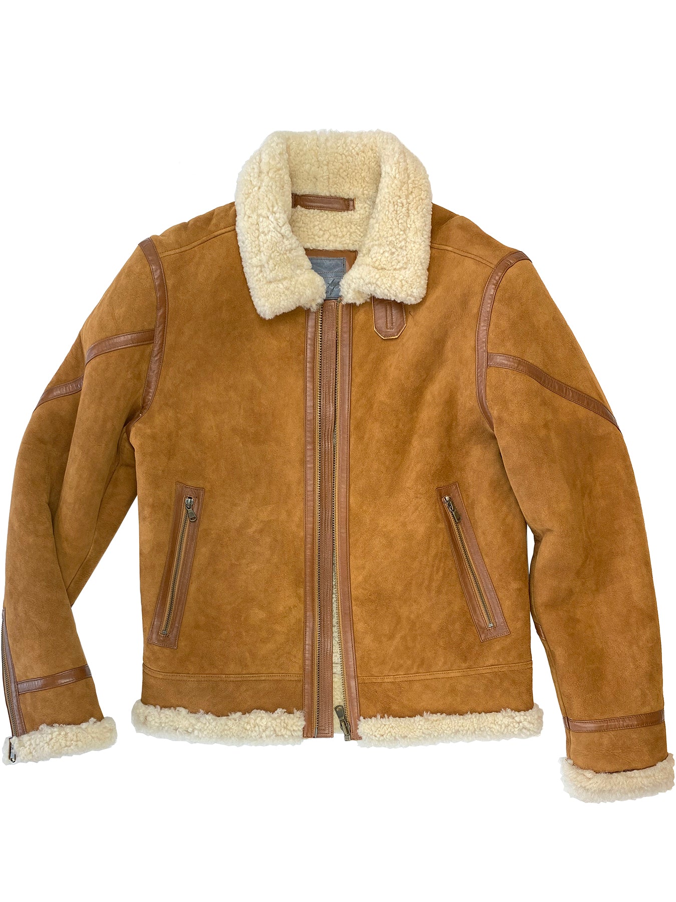 Women Brown Shearling Suede Leather Jacket Women's Shearling