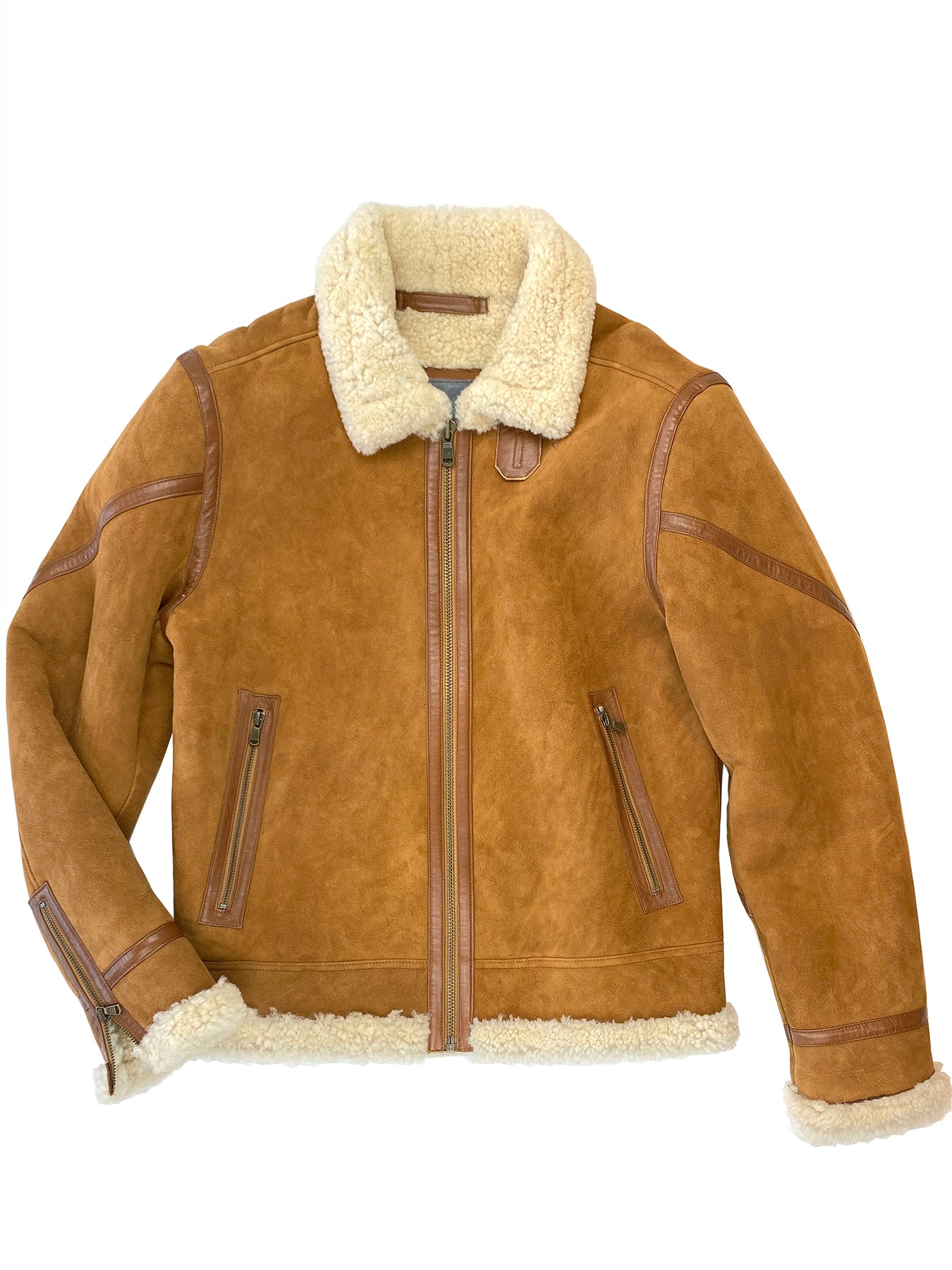 B3 Washed Suede Shearling Jacket 4171