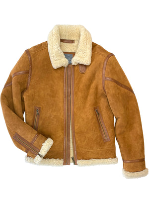 B3 Washed Suede Shearling Jacket 4171