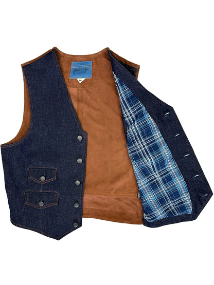 Wyatt Denim Suede Vest 4183