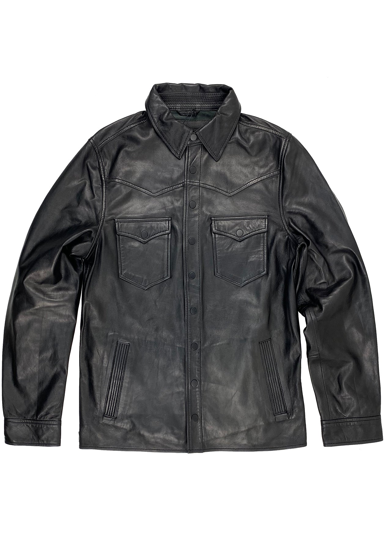 タグ付 極美品 Marlboro 立ち襟 パンチング レザージャケット XL 黒 Marlboro Black - Leather Jacket – Zapateria Alberto Western Wear
