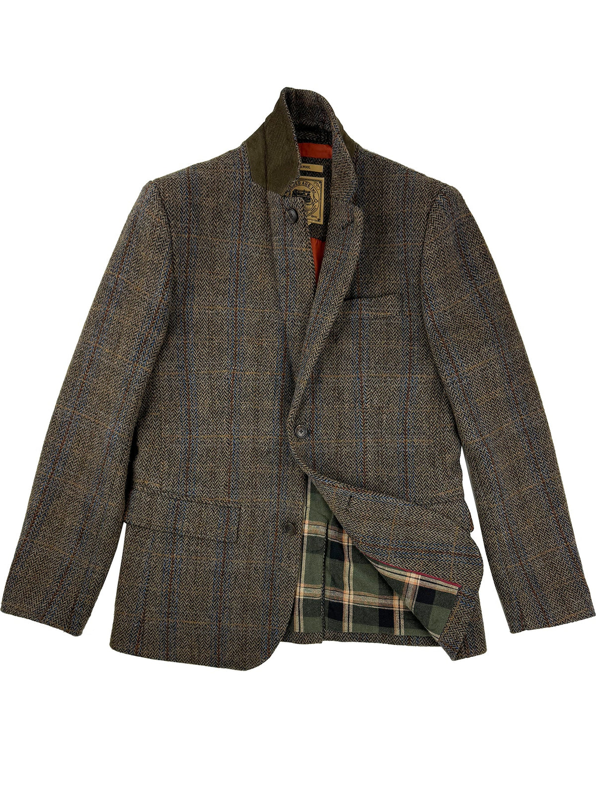 Men's Style Harris Wool Herringbone Blazer 4265