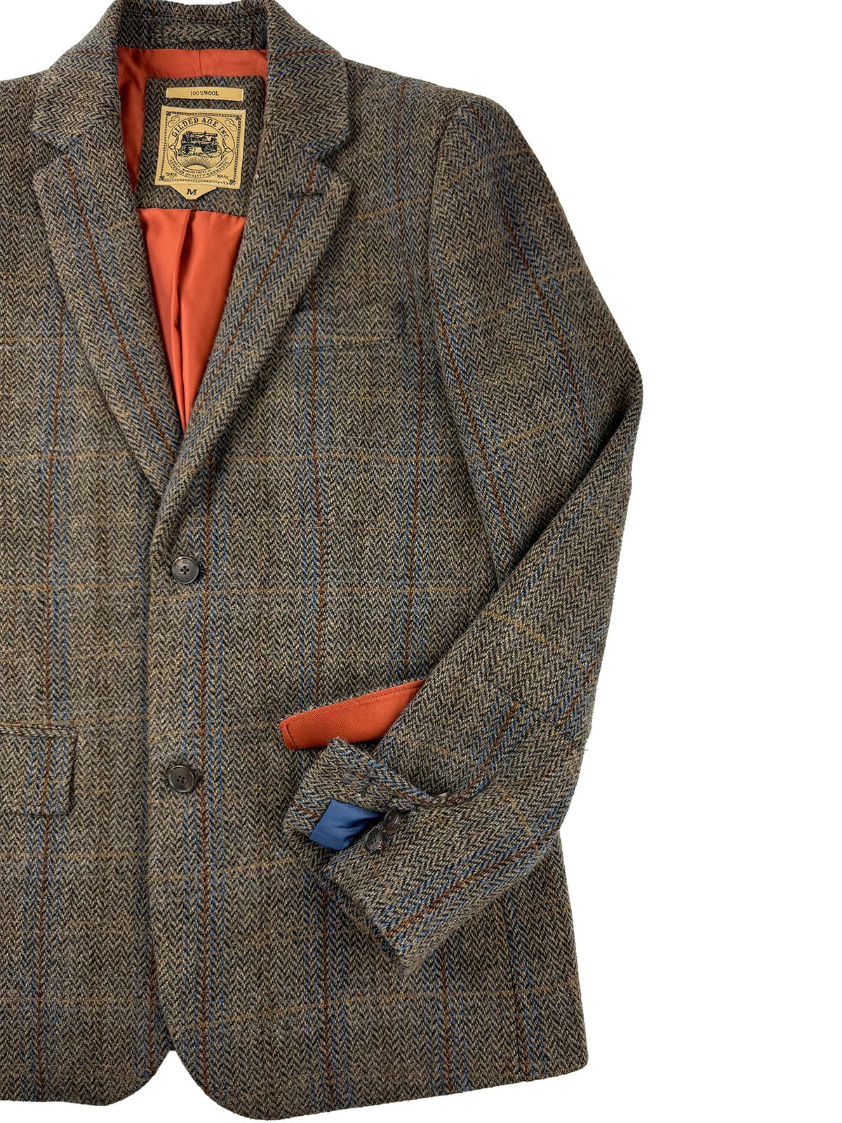 Men's Style Harris Wool Herringbone Blazer 4265