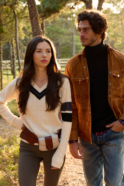 Ines V Neck Sweater 605