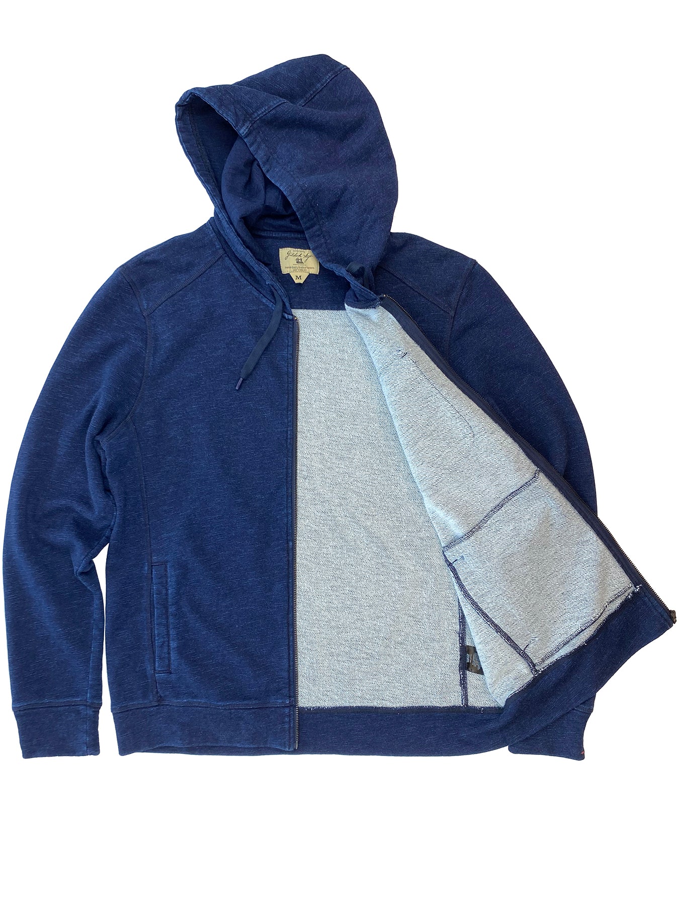 Buzzard Hood Dark Indigo Zip Hoodie 5430