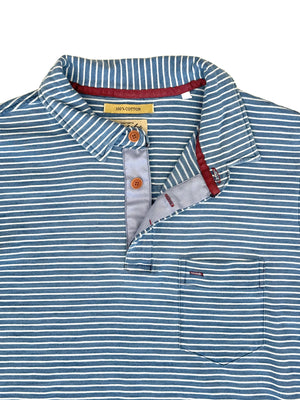 South Seas Indigo Striped Polo 5480