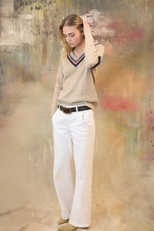Ines V Neck Sweater 605