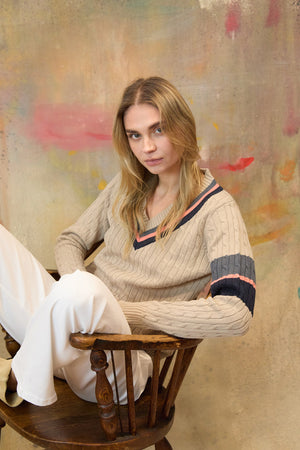 Ines V Neck Sweater 605