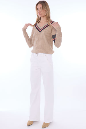 Ines V Neck Sweater 605