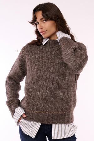 Luna Baby Alpaca Cotton Crew - 607