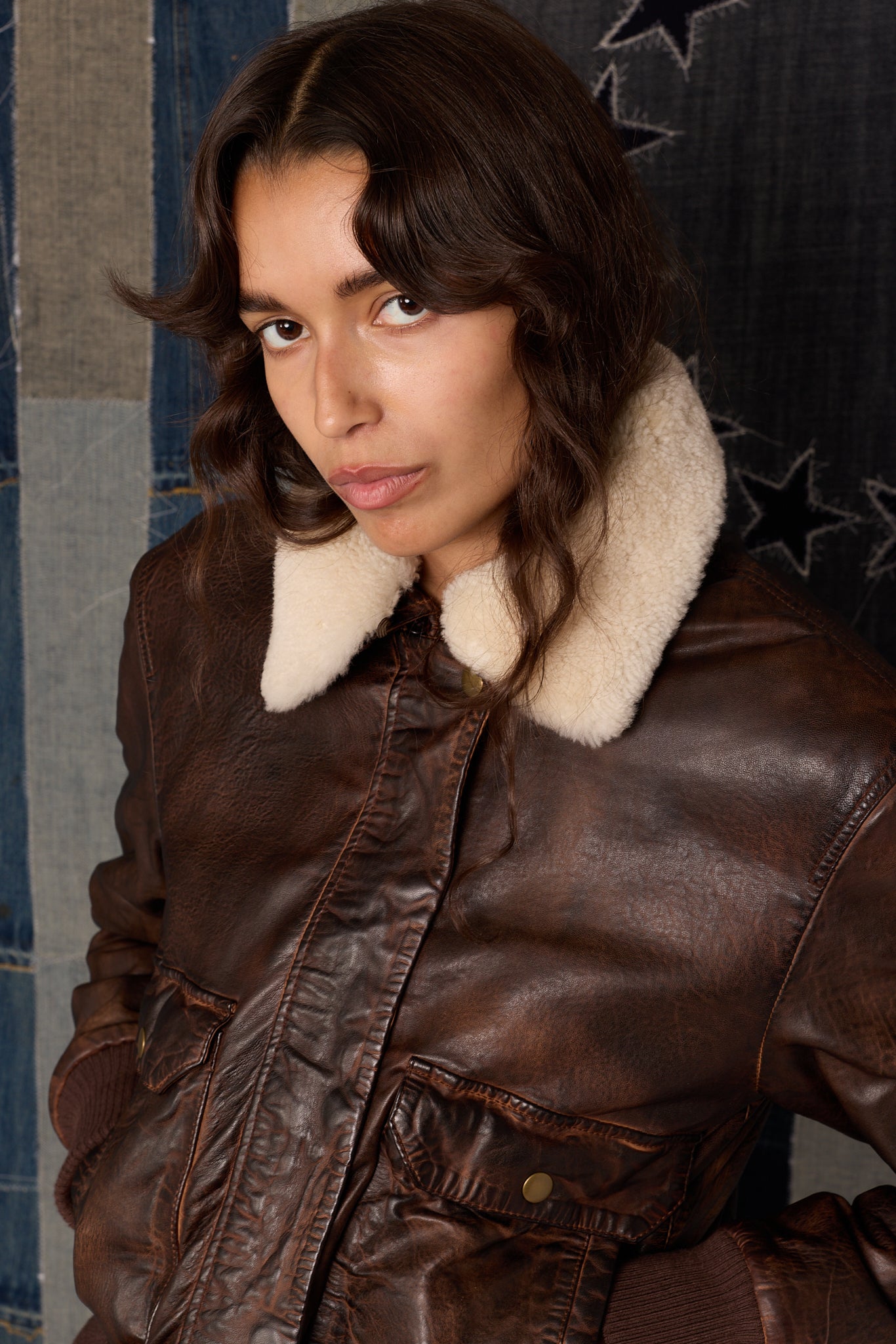 Phoebe Removable Collar Bomber Jacket 403 – Gilded Age