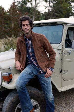 Brando Suede Bomber Jacket 4280