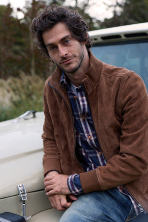 Brando Suede Bomber Jacket 4280