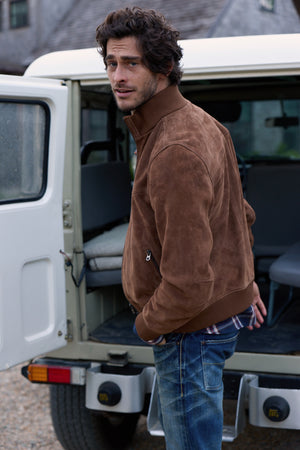 Brando Suede Bomber Jacket 4280