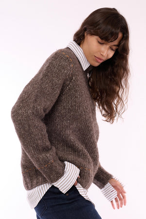 Luna Baby Alpaca Cotton Crew - 607