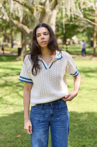 Lucia Crochet Polo 501