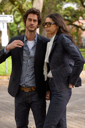 Artemis Raw Denim Blazer 410