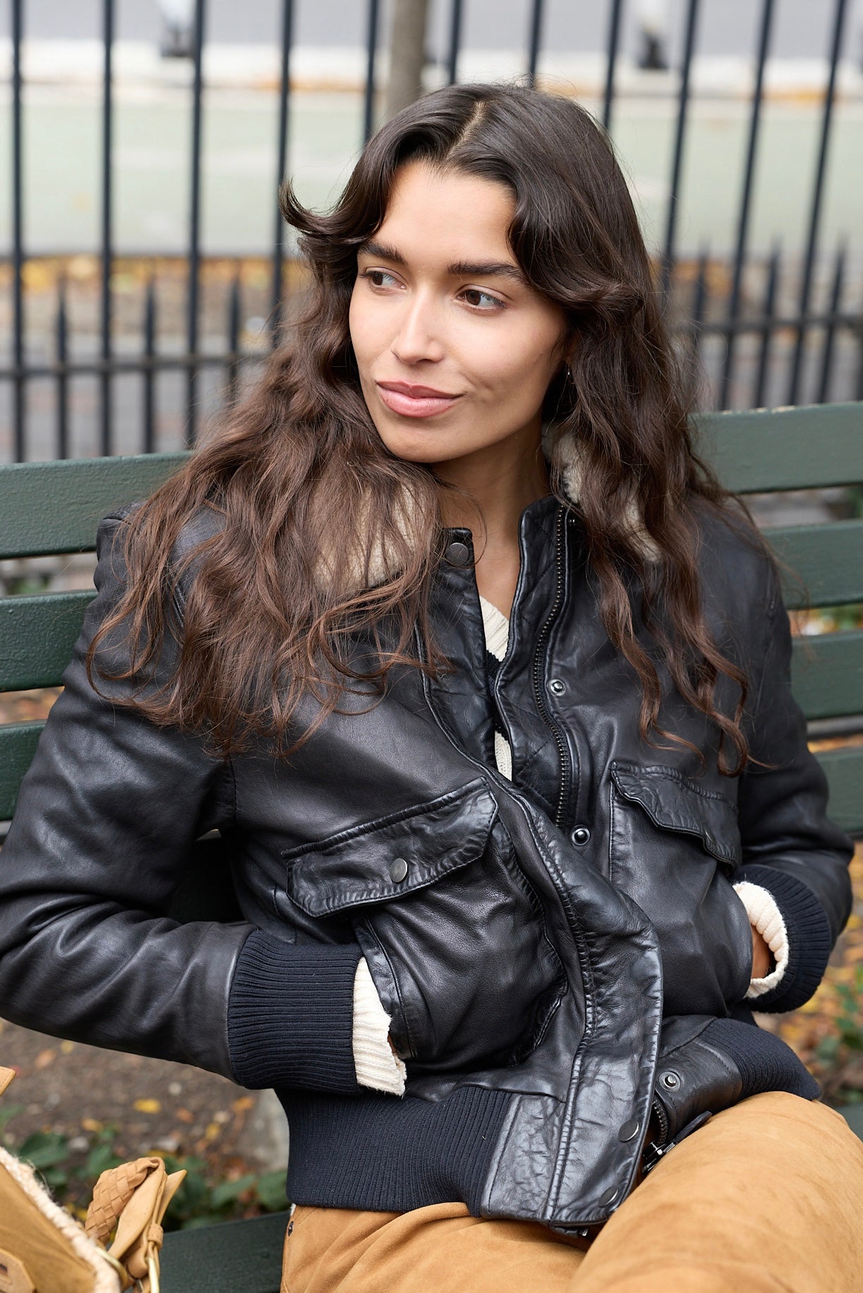 Phoebe Removable Collar Bomber Jacket 403