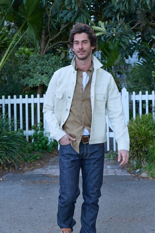 Earp Red Selvage Natural Denim Jacket - 4010