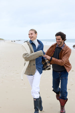 Men's Style Harris Wool Herringbone Blazer 4265