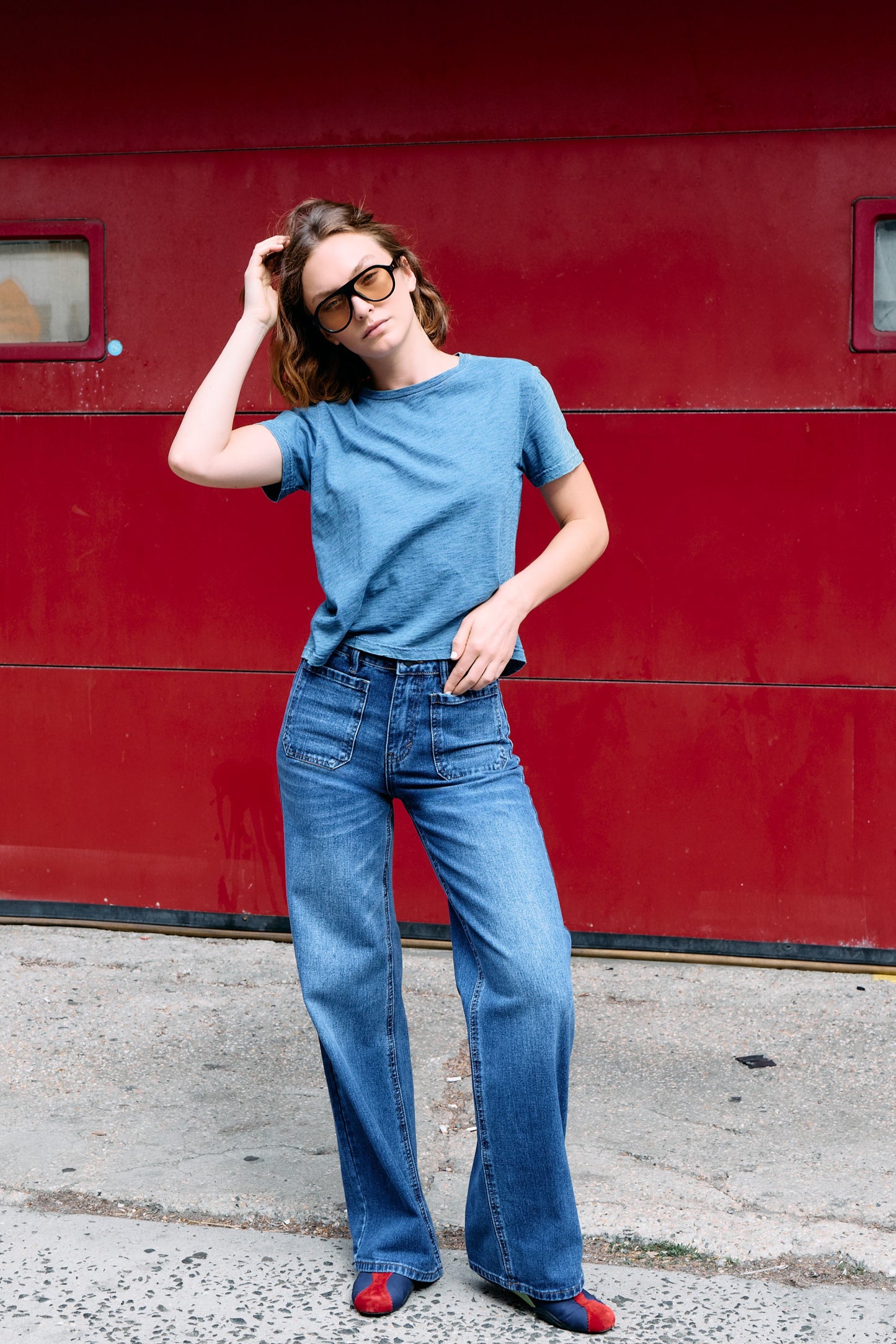 Leto Mid Rise Wide Leg 106